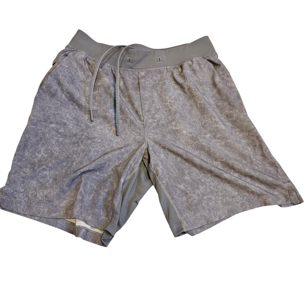 Lululemon T.H.E. Short Linerless 7" "Gravel Dust Asphalt Grey Multi" Size Medium